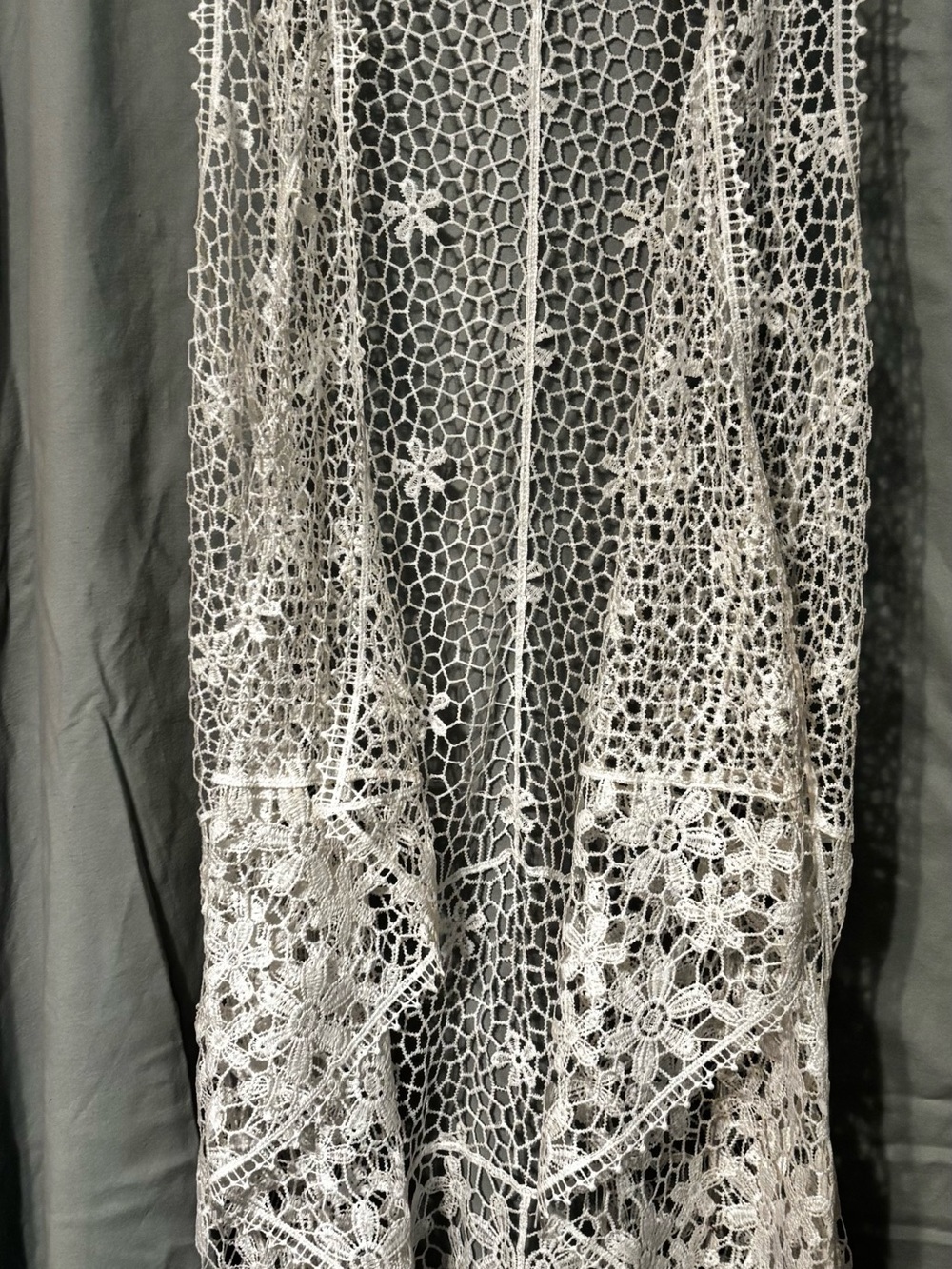 Crave Fame by Almost Famous White  Crochet Openwork Cardigan